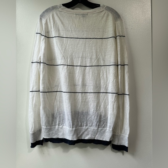 360 Sweater Women’s 100% Linen Crew Neck Sweater Sz L - Picture 4 of 7
